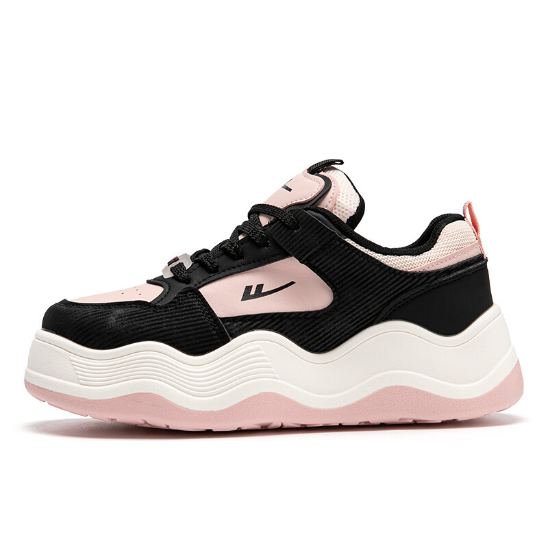 

Кроссовки WARRIOR Skateboarding Shoes Women's Low-top Pink, черный/розовый