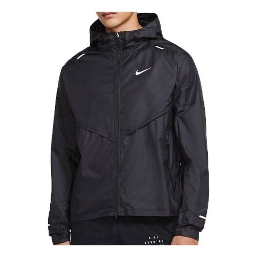 

Куртка Nike Shieldrunner hooded Casual Running Jacket Black, черный