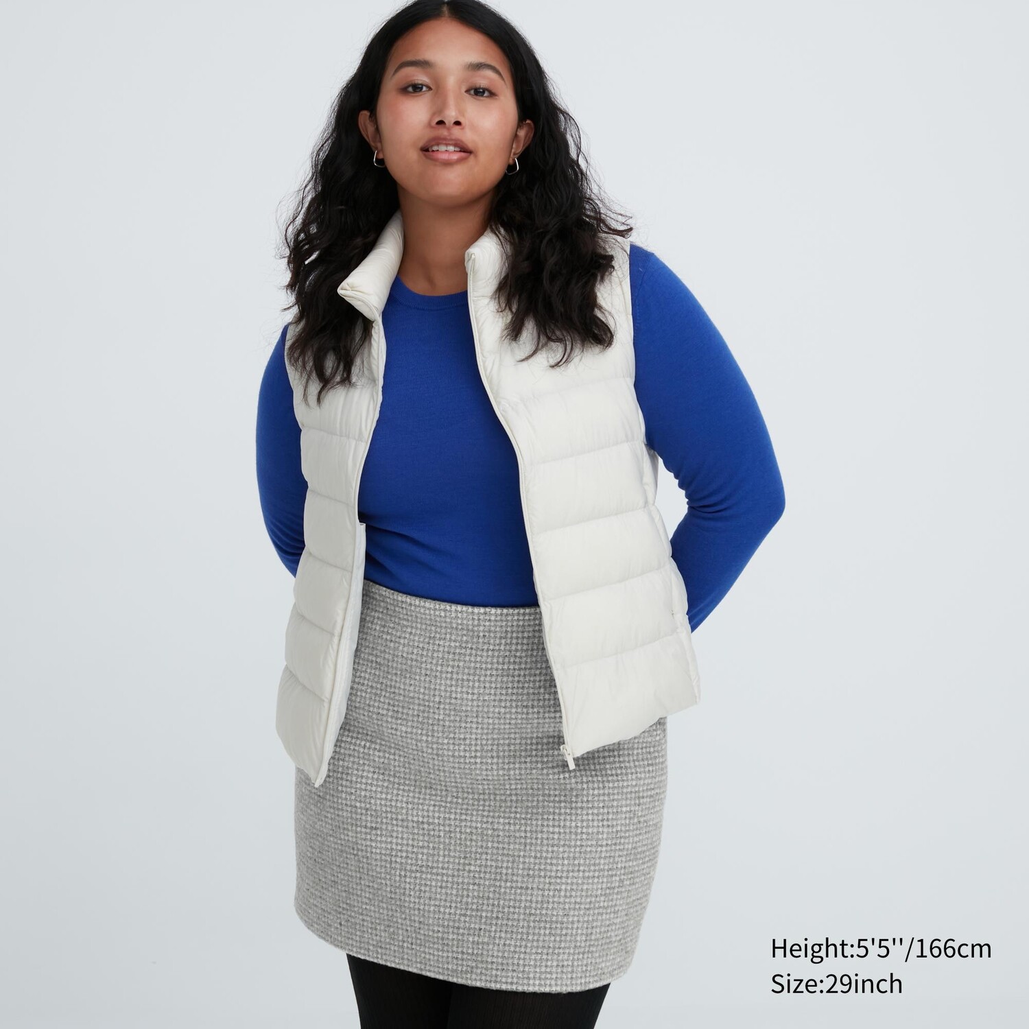 

Твидовая мини-юбка Uniqlo, серый