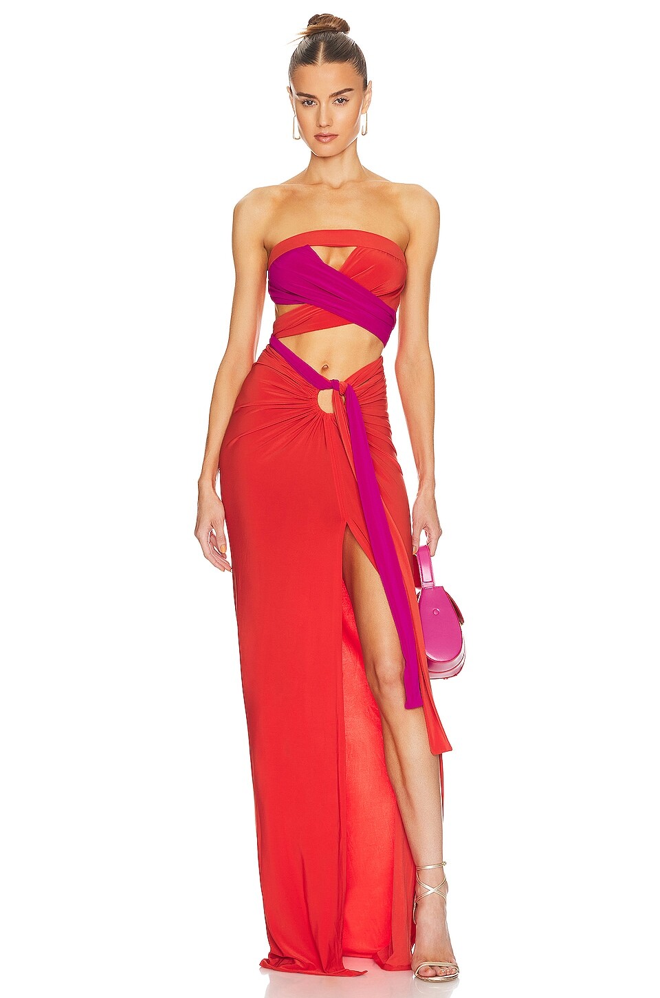 

Платье J.Angelique Femi, цвет Fuschia Tangerine Combo
