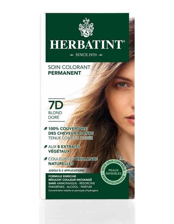 

Краска для волос Herbatint 7D Blond Dore