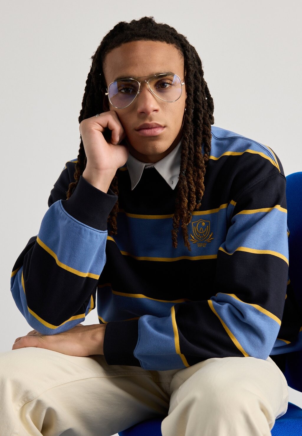 

Толстовка WILT Carhartt WIP, цвет blue-grey