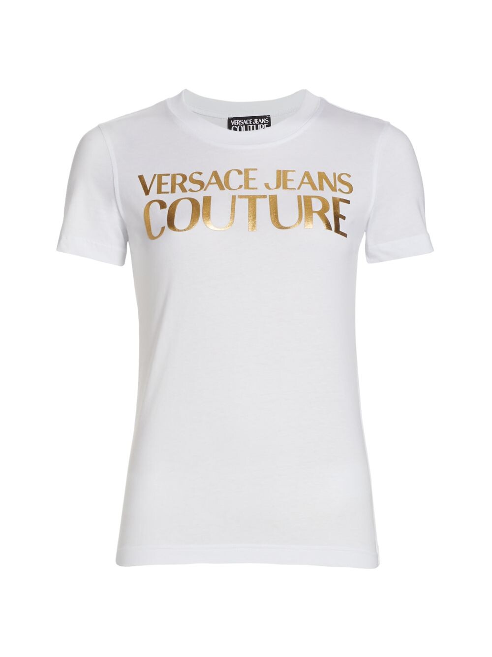 

Металлизированная футболка с логотипом Versace Jeans Couture, золотой, Желтый