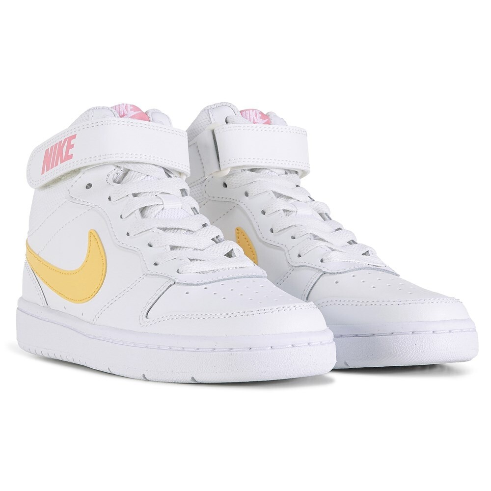 

Детские высокие кеды Court Borough 2 Big Kid Nike, белый