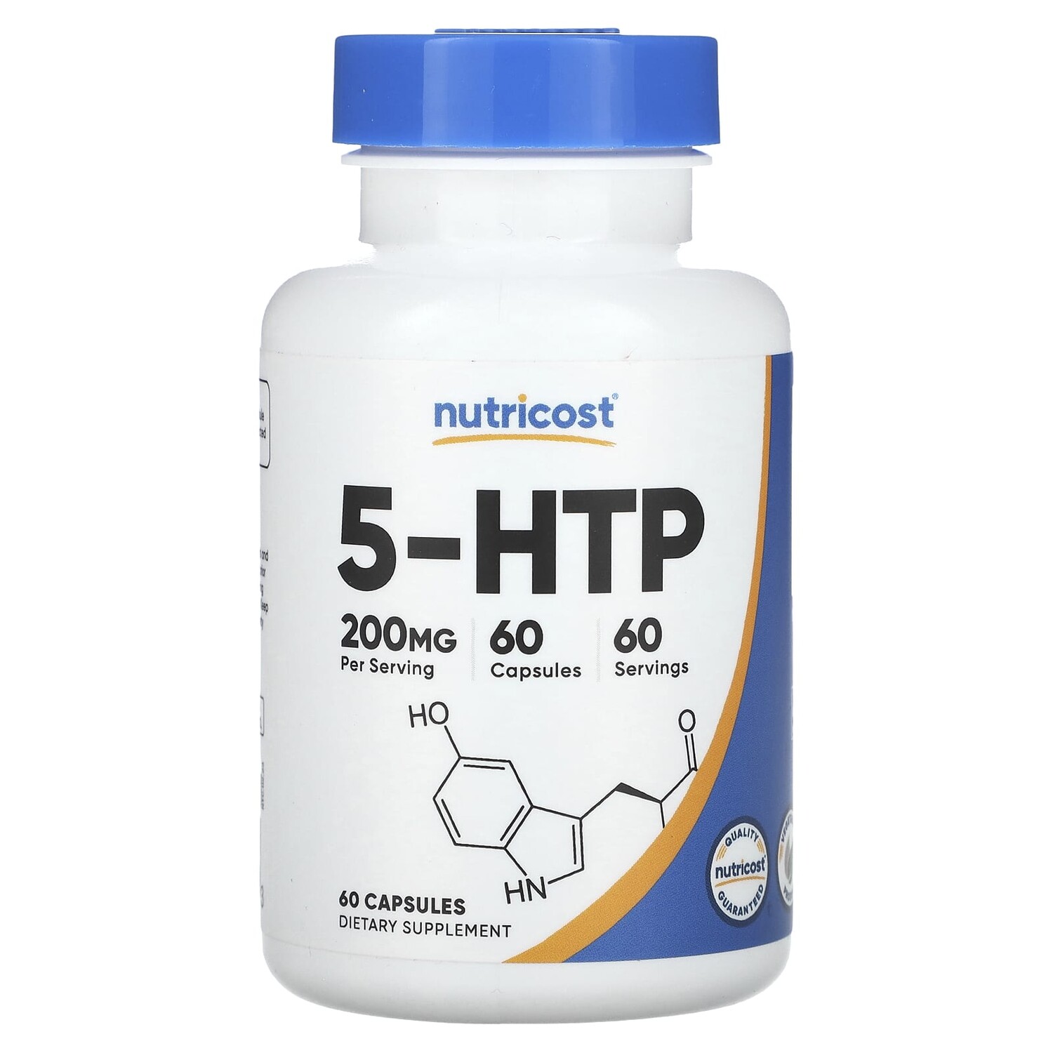 

5-HTP, 200 мг, 60 капсул, Nutricost