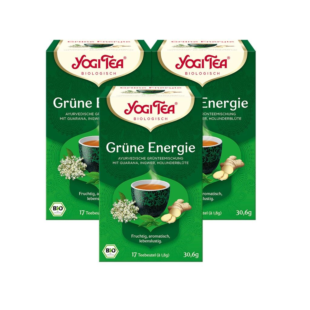 

3 ЧАЯ xYOGI Зеленая энергия | 3 х 30,6 г Yogi Tea
