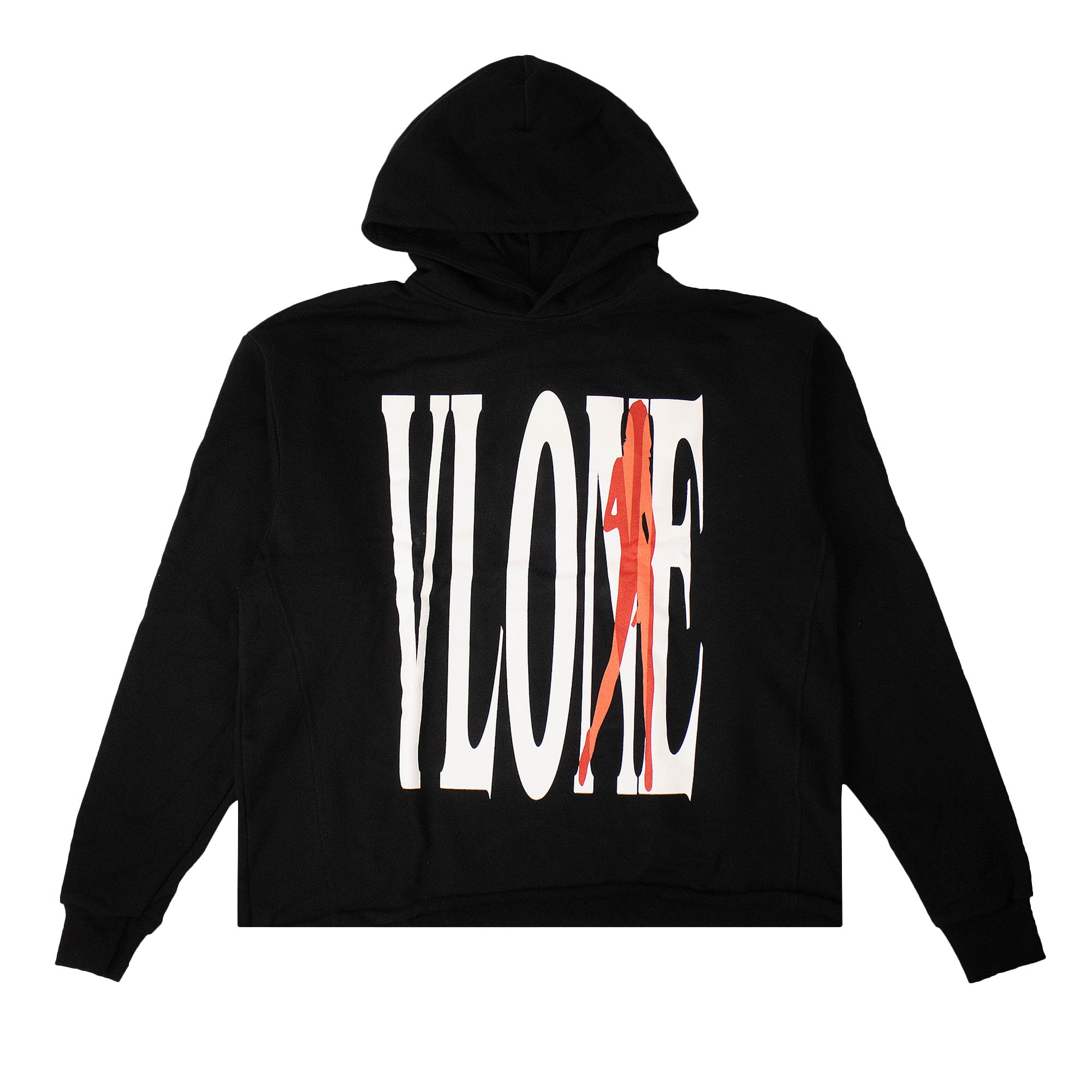 Толстовка Vlone Vice City Черная 2021 men s 3d hoodie black hoodie and red stitching with flame c letter cool outdoor flame print hoodie