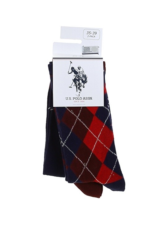 

Бордовые красные носки U.S. Polo Assn.