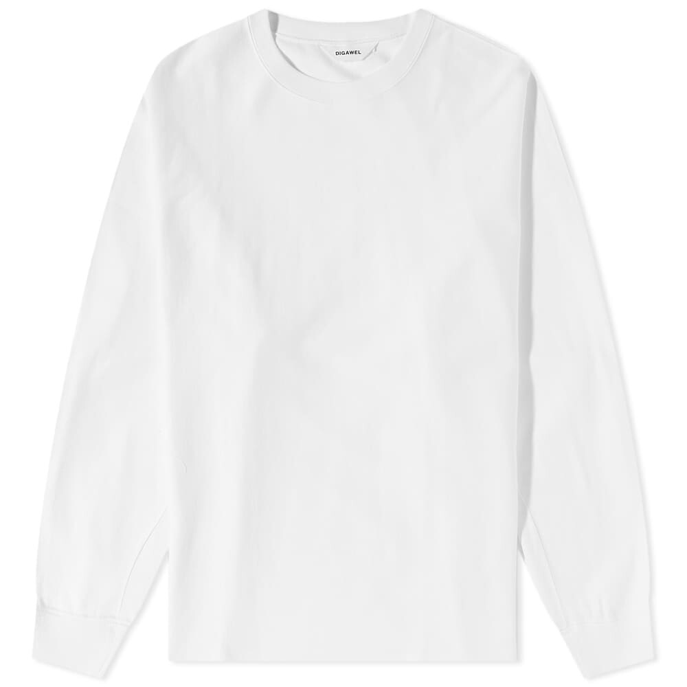 

Digawel Футболка «летучая мышь» с длинными рукавами, белый