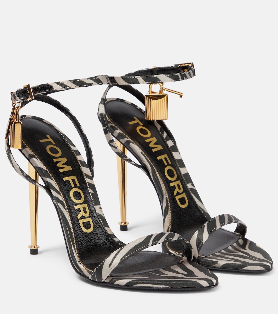 

Босоножки с принтом Padlock Tom Ford, разноцветный