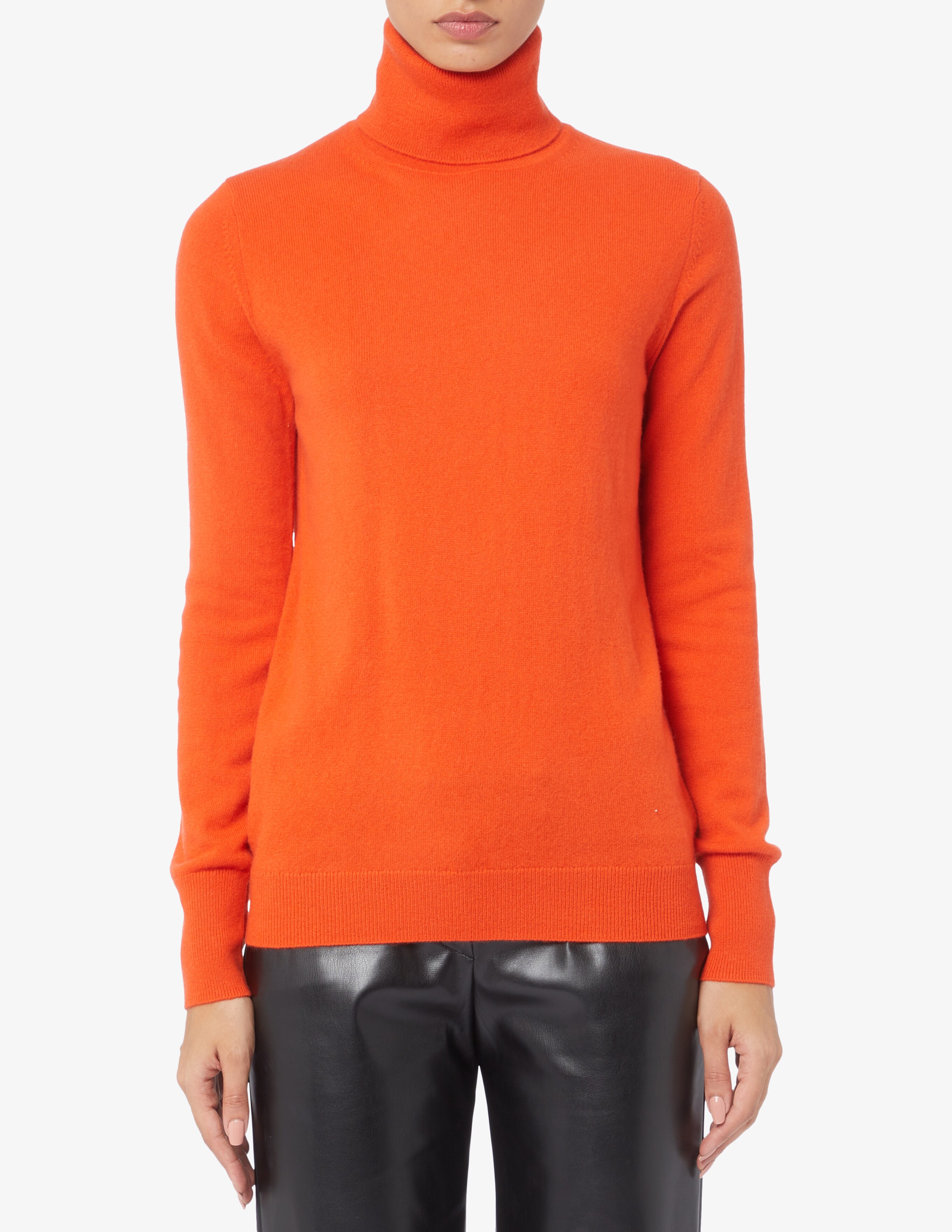 цена Кашемировый свитер с высоким воротником Pure Cashmere, цвет Dk Orange Ksx8129