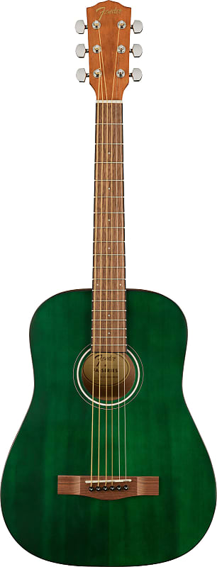 цена Акустическая гитара Fender FA-15 3/4-Scale Kids Steel String Acoustic Guitar - Green