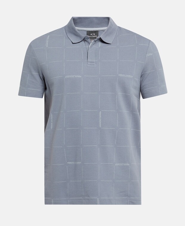 

Трикотажная рубашка-поло Armani Exchange, цвет Caviar Black