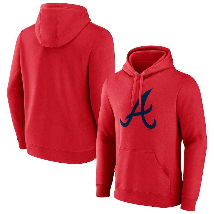 

Пуловер с капюшоном Fanatics Branded Atlanta Braves, красный