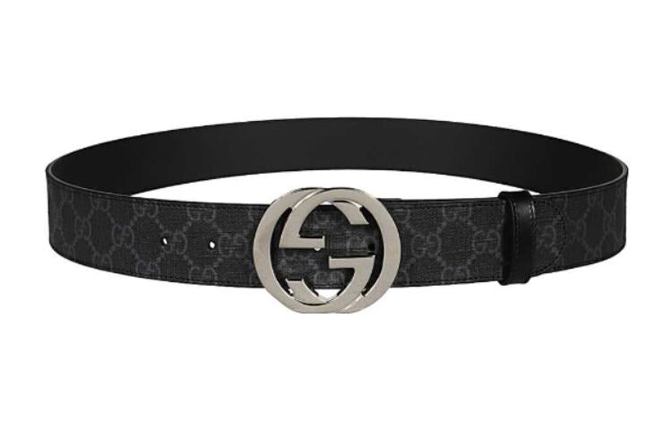 

Ремень Gucci GG Supreme с пряжкой G, черный