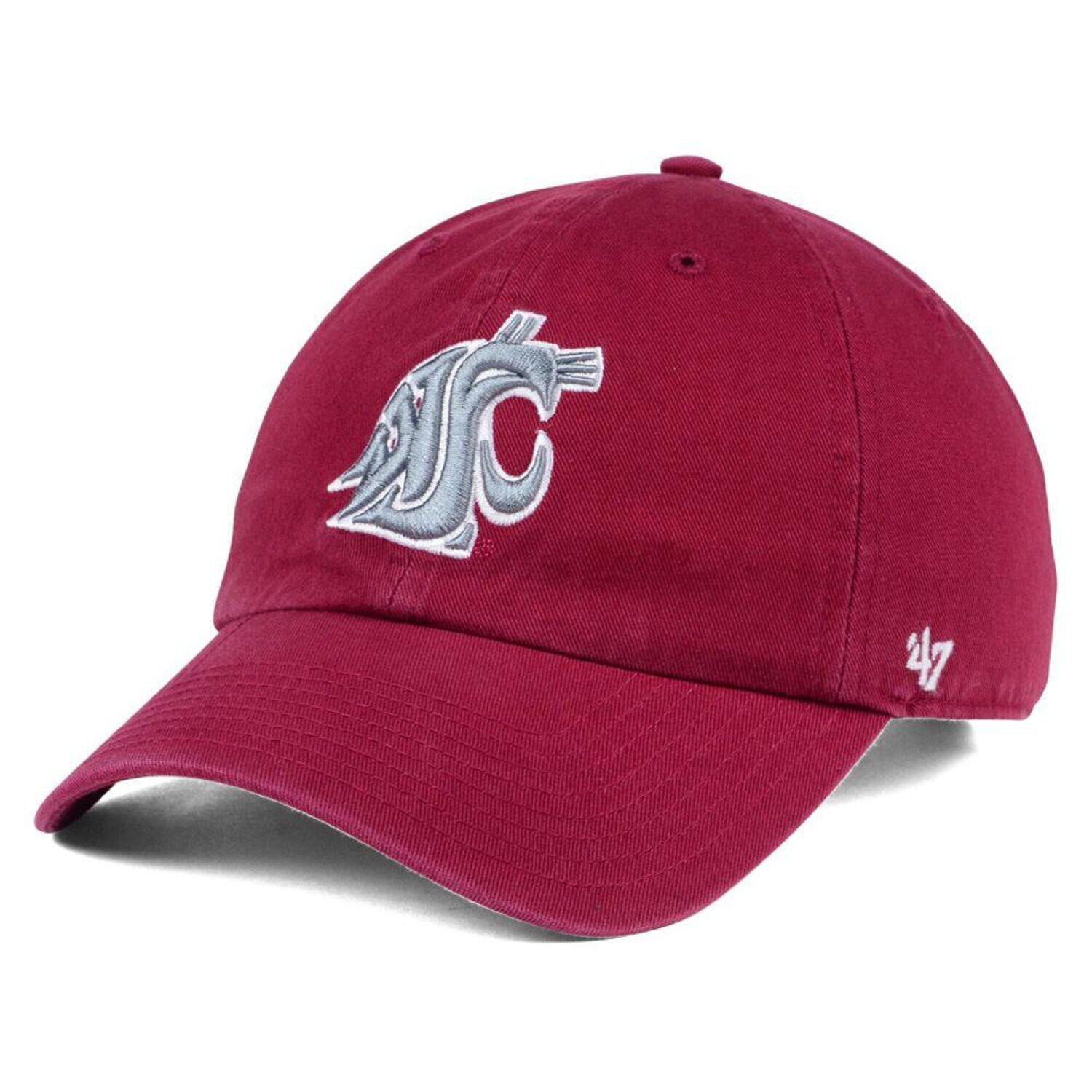 

Регулируемая шапка Washington State Cougars '47 Clean Up - малиновый