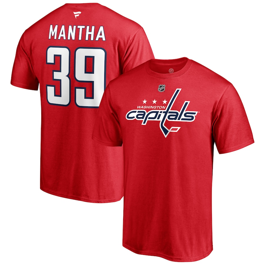 

Футболка с коротким рукавом Fanatics Branded Washington Capitals, красный