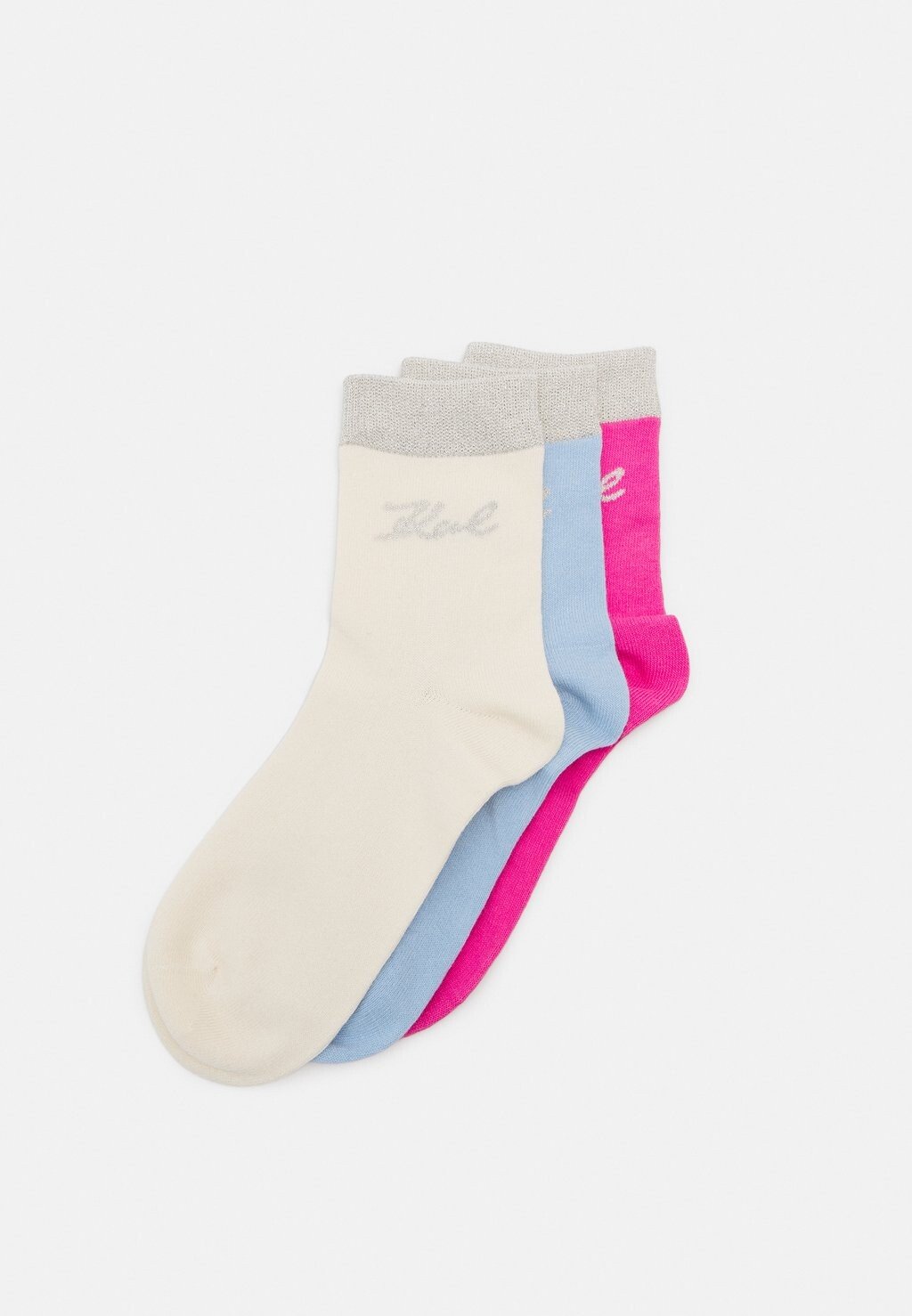 

Носки SIGNATURE MID SOCKS 3 PACK KARL LAGERFELD, светло-синий