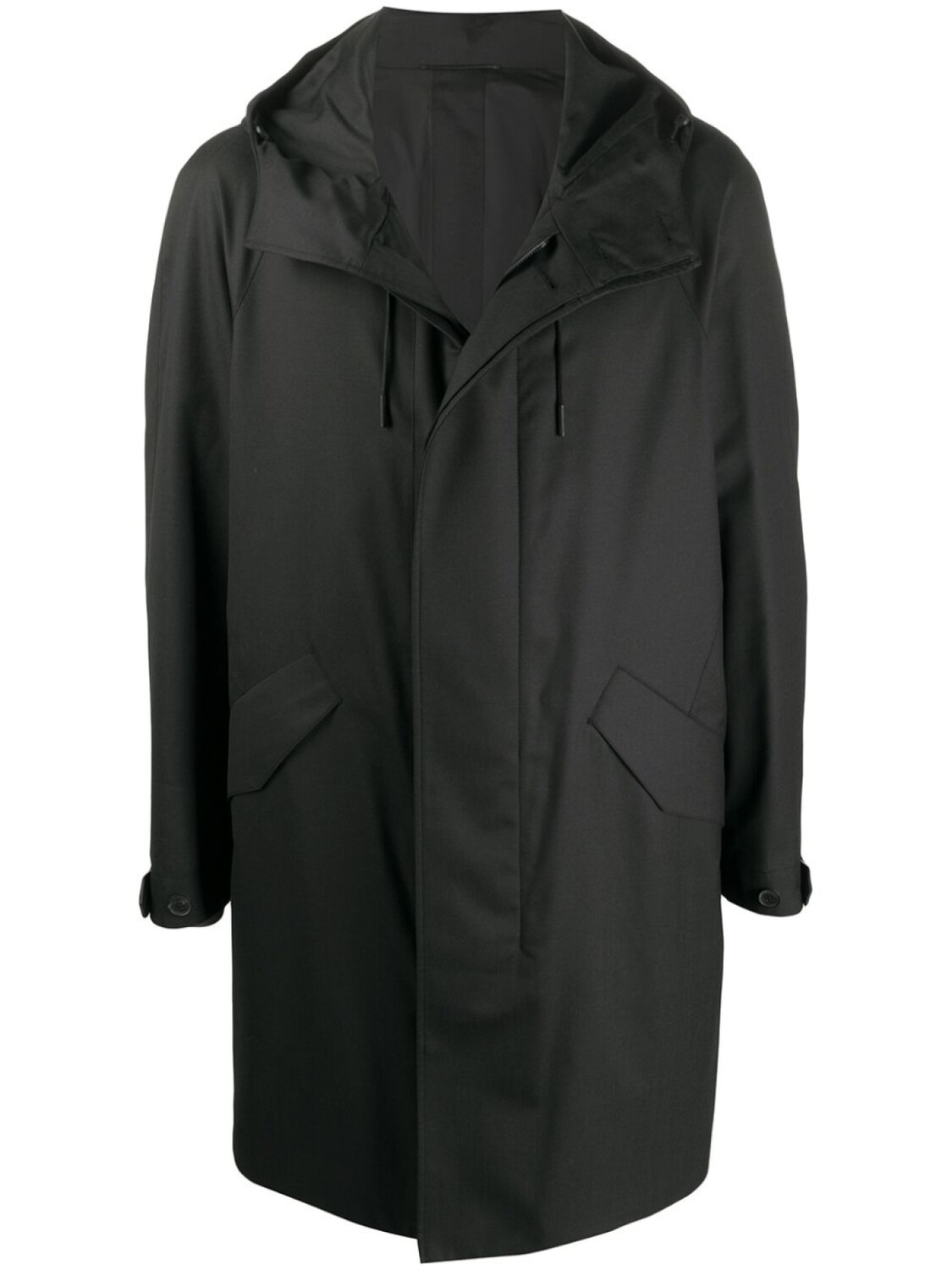 

Zegna пальто с капюшоном, серый