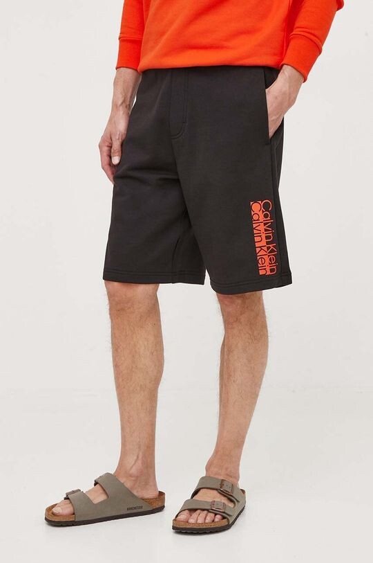

Хлопковые шорты Calvin Klein, черный