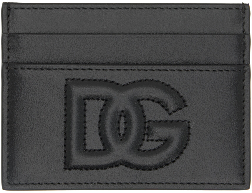 

Черная визитница с тиснением Dolce & Gabbana