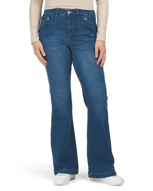 

Расклешенные джинсы Belle с высокой посадкой Nanette Nanette Lepore, цвет Dark Wash