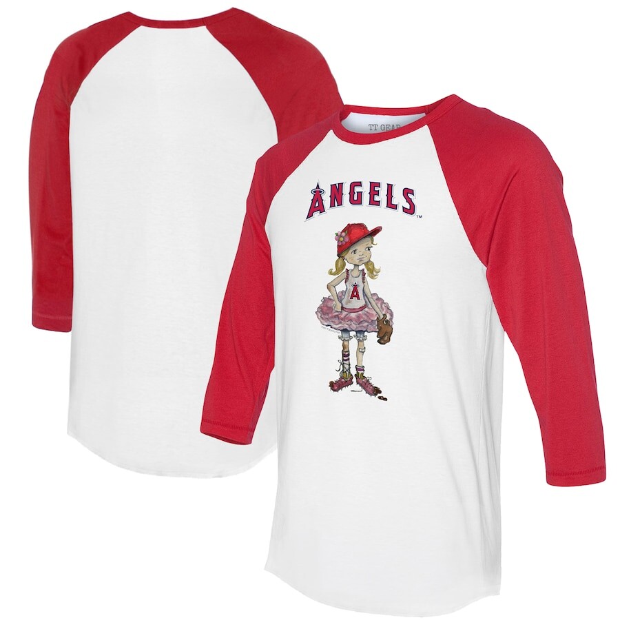 

Футболка с длинным рукавом Tiny Turnip Los Angeles Angels, белый