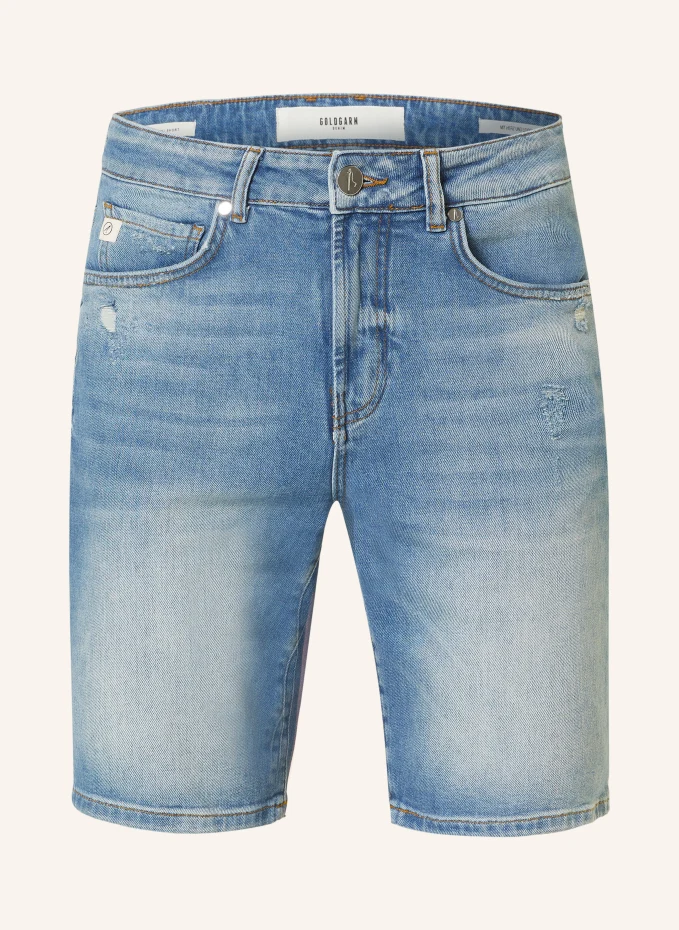 

Джинсовые шорты планки Goldgarn Denim, синий