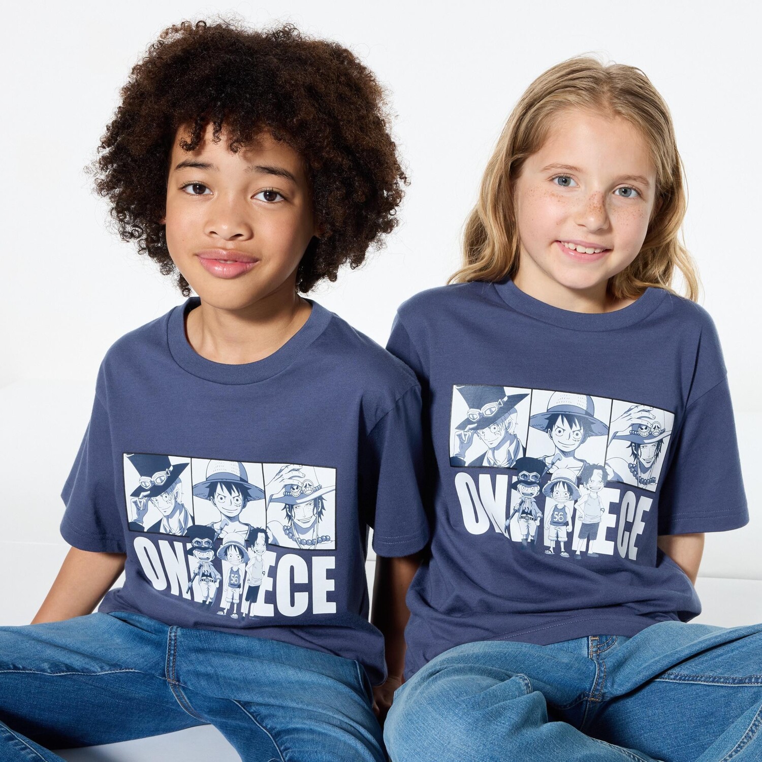 

Футболка с принтом UT ONE PIECE Anime 25th Child UNIQLO, синий