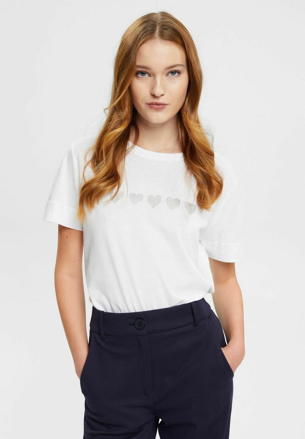 

Футболка с принтом Esprit, белый