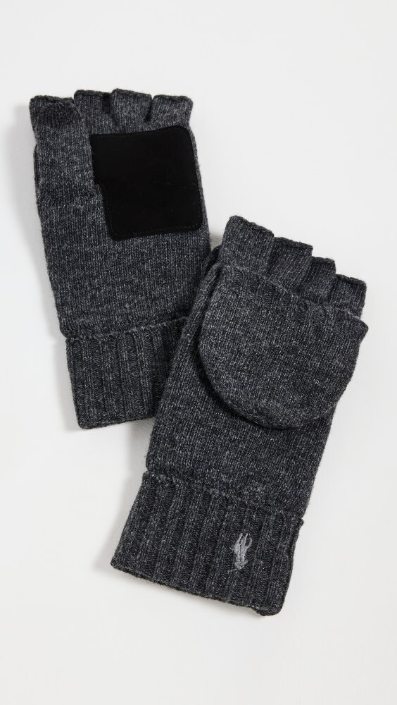 

Перчатки Polo Ralph Lauren Wool Blend Convertible, угольный