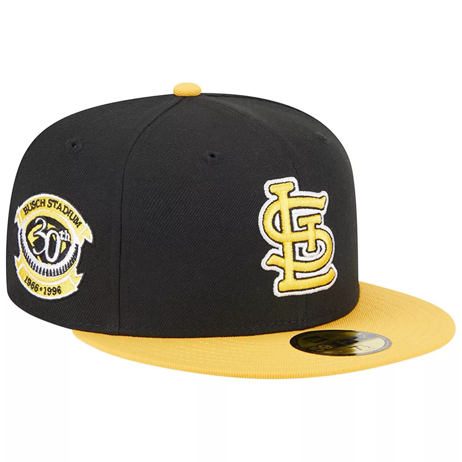 

Мужская приталенная шляпа New Era черная/золотая St. Louis Cardinals 59FIFTY