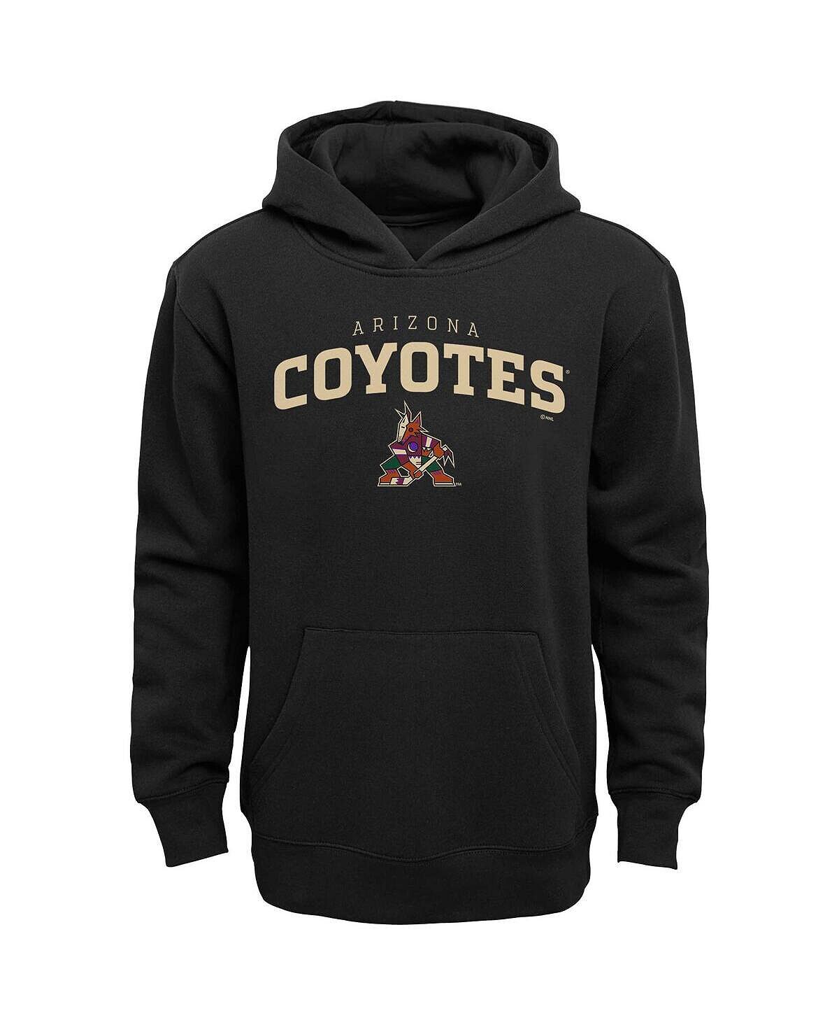 

Черный пуловер с капюшоном Big Boys Arizona Coyotes Team Outerstuff