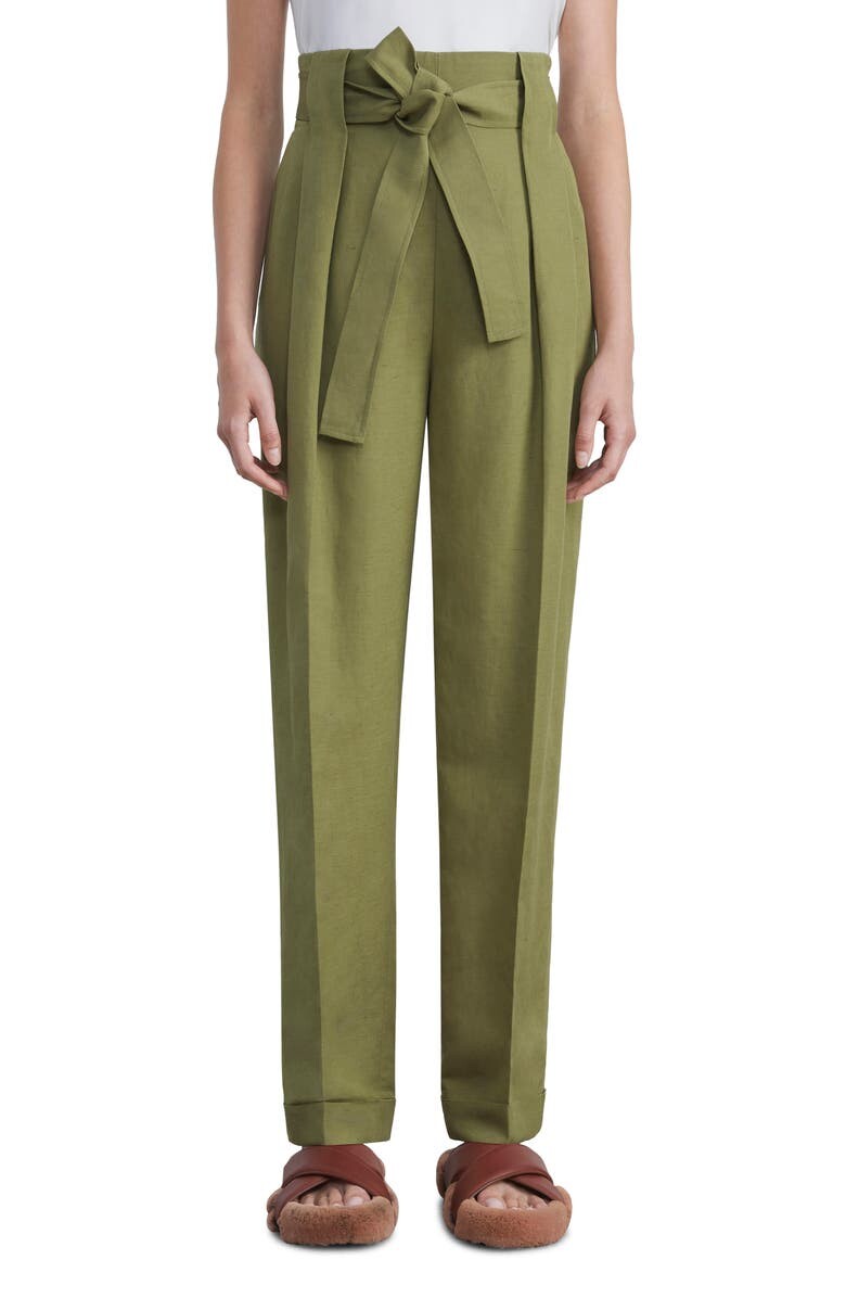 

Шелковые и льняные брюки Waverly с завязками на талии LAFAYETTE 148 NEW YORK