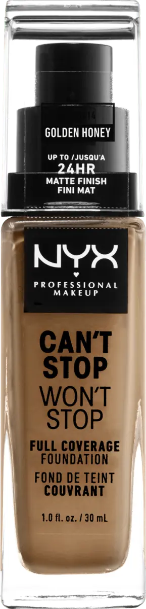

Тональный крем Can't Stop Won't Stop 24-Hour Golden Honey 14 30мл NYX PROFESSIONAL MAKEUP