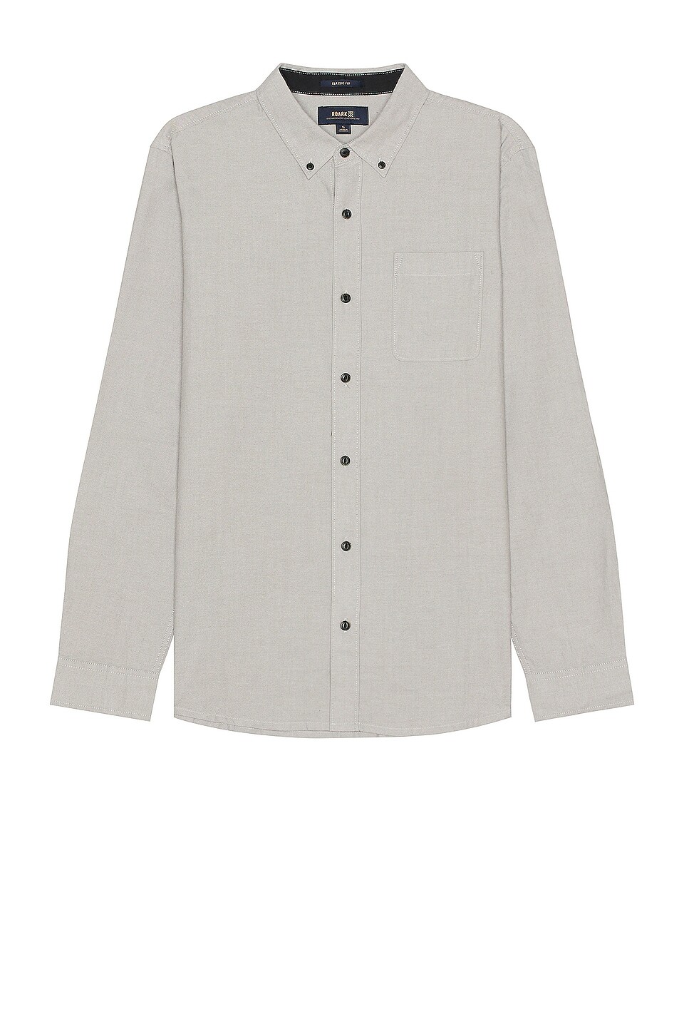 

Рубашка ROARK Scholar Long Sleeve Button Down, серый