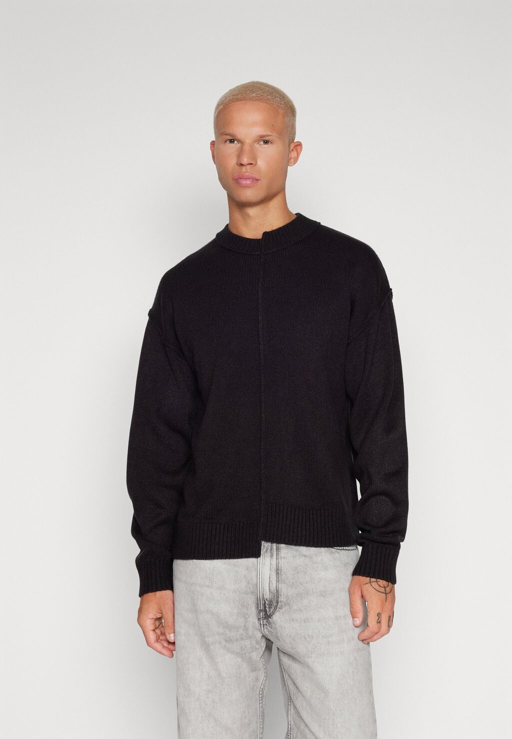 

Свитер JORJUNE SPLIT CREW NECK Jack & Jones, черный