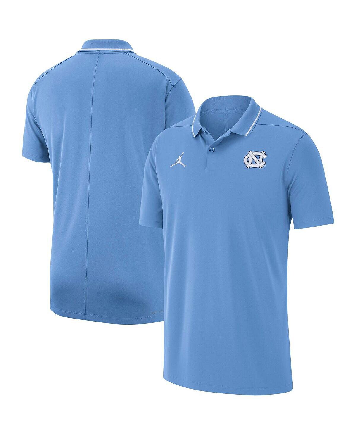 

Мужская брендовая рубашка-поло Carolina Blue North Carolina Tar Heels Coaches Performance Jordan