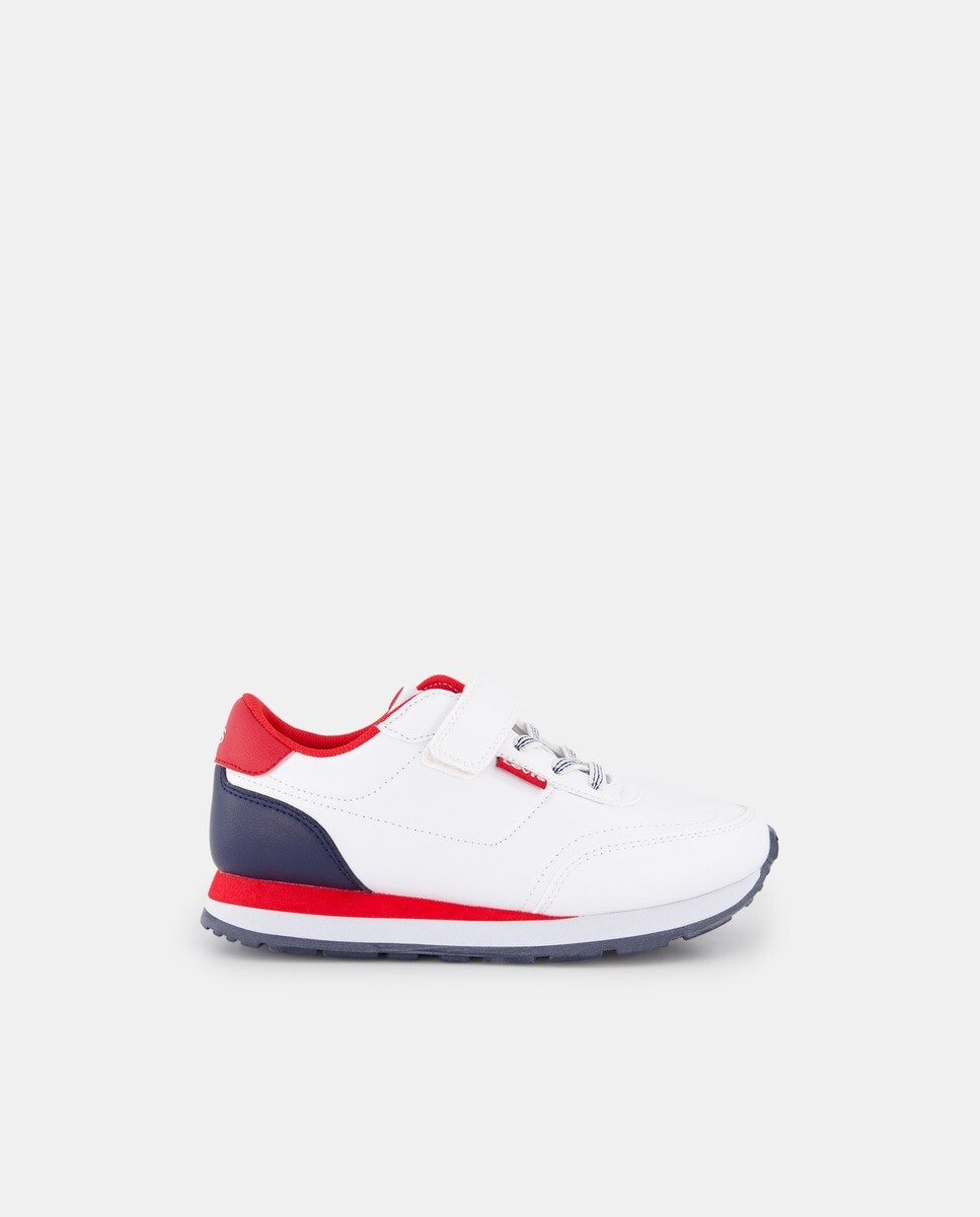 

Детские кроссовки Star Run с низким верхом и эластичной застежкой Levi's, белый