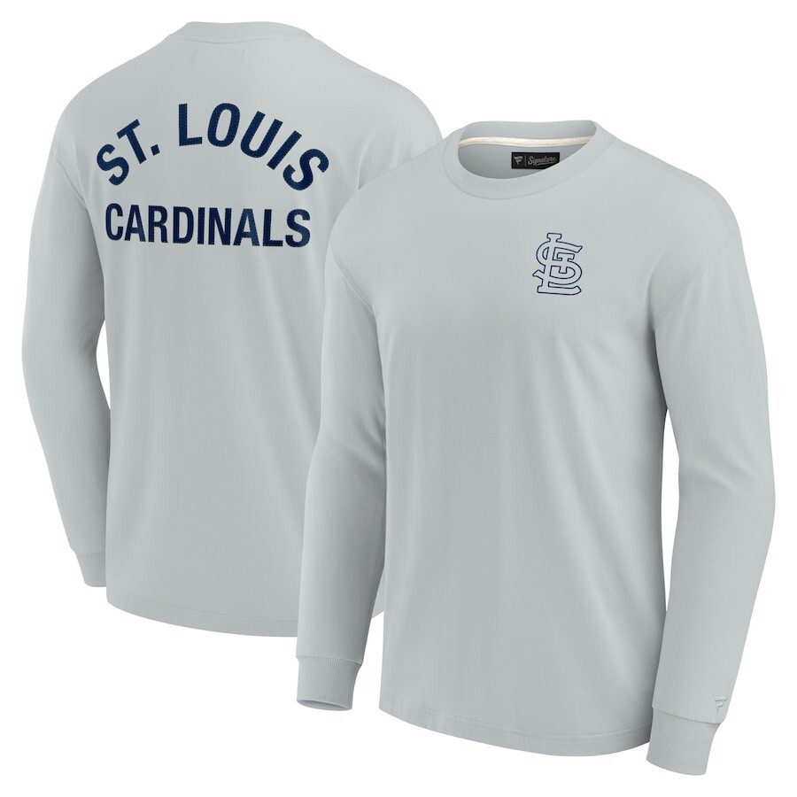 

Футболка с длинным рукавом Fanatics Signature St Louis Cardinals, серый