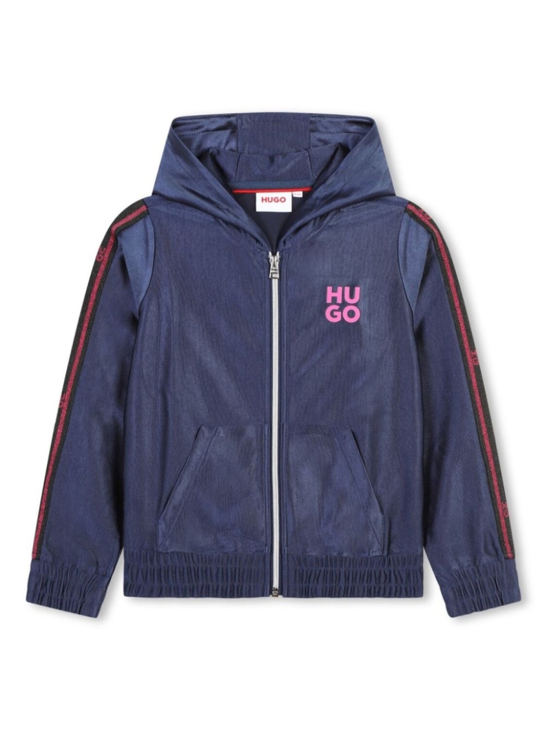 

HUGO KIDS бархатная толстовка с логотипом, синий