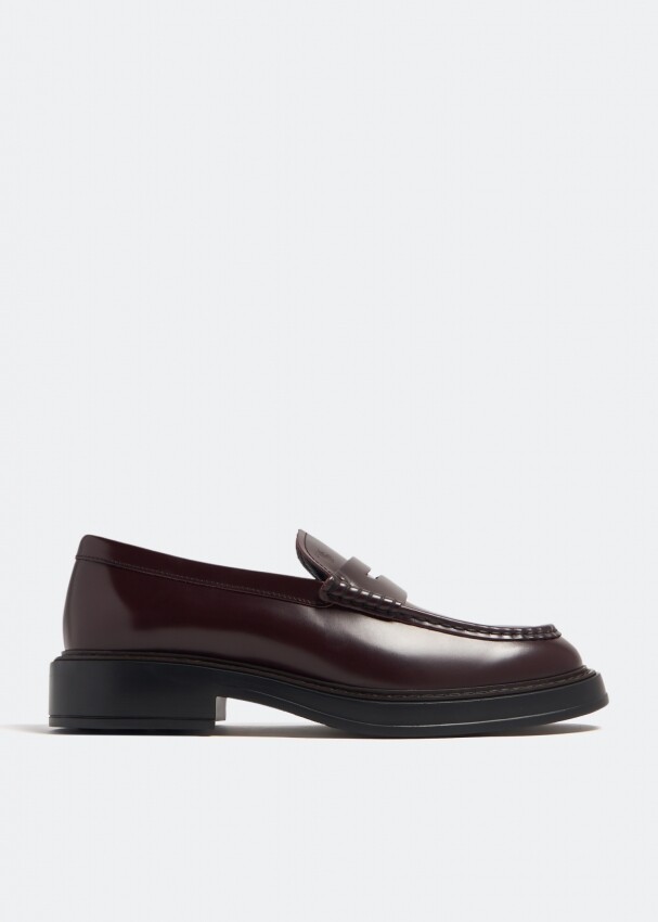 

Лоферы Tod'S Leather, бордовый, Красный, Лоферы Tod'S Leather, бордовый