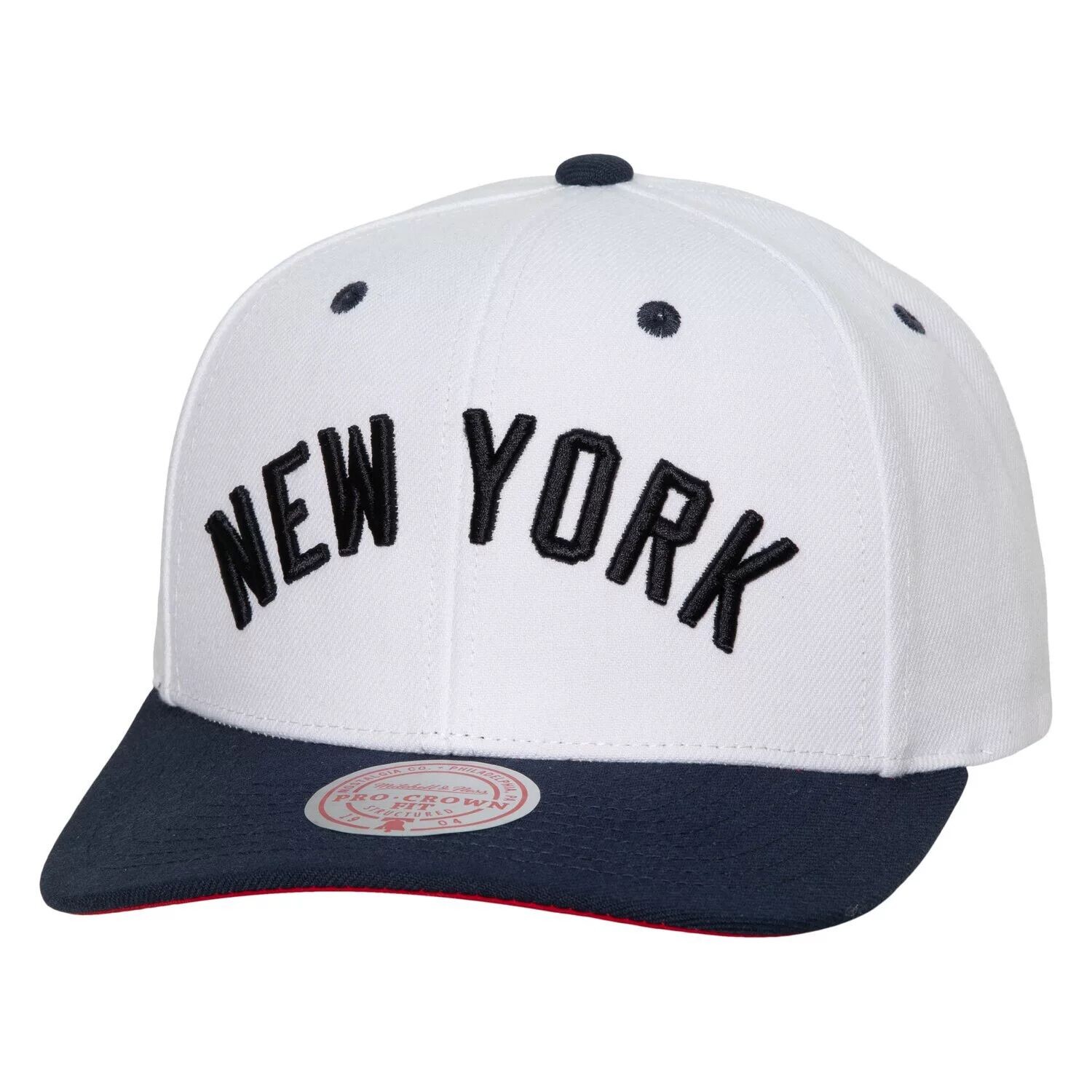 

Мужская белая кепка Mitchell & Ness New York Yankees Cooperstown Collection Pro Crown Snapback
