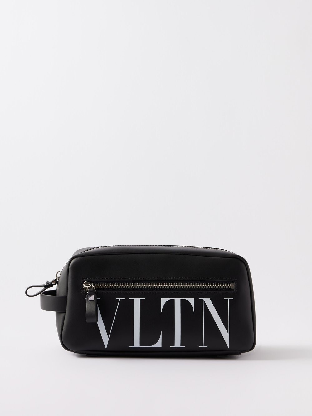 

Кожаная сумка-тоут с логотипом vltn Valentino Garavani, черный