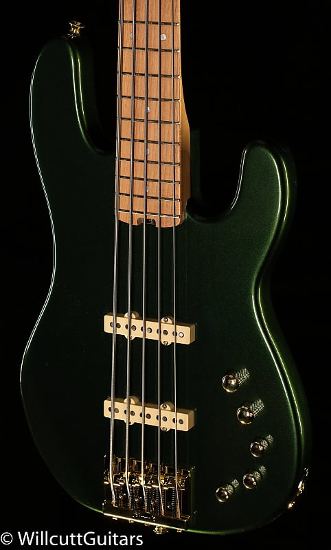 цена Басс гитара Charvel Pro-Mod San Dimas Bass JJ V Caramelized Lambo Green Metallic Bass Guitar - MC210627-9.25 lbs