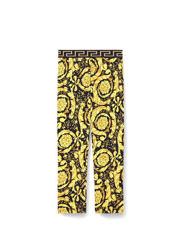 

Черные колготки для девочек с узором в стиле барокко Versace