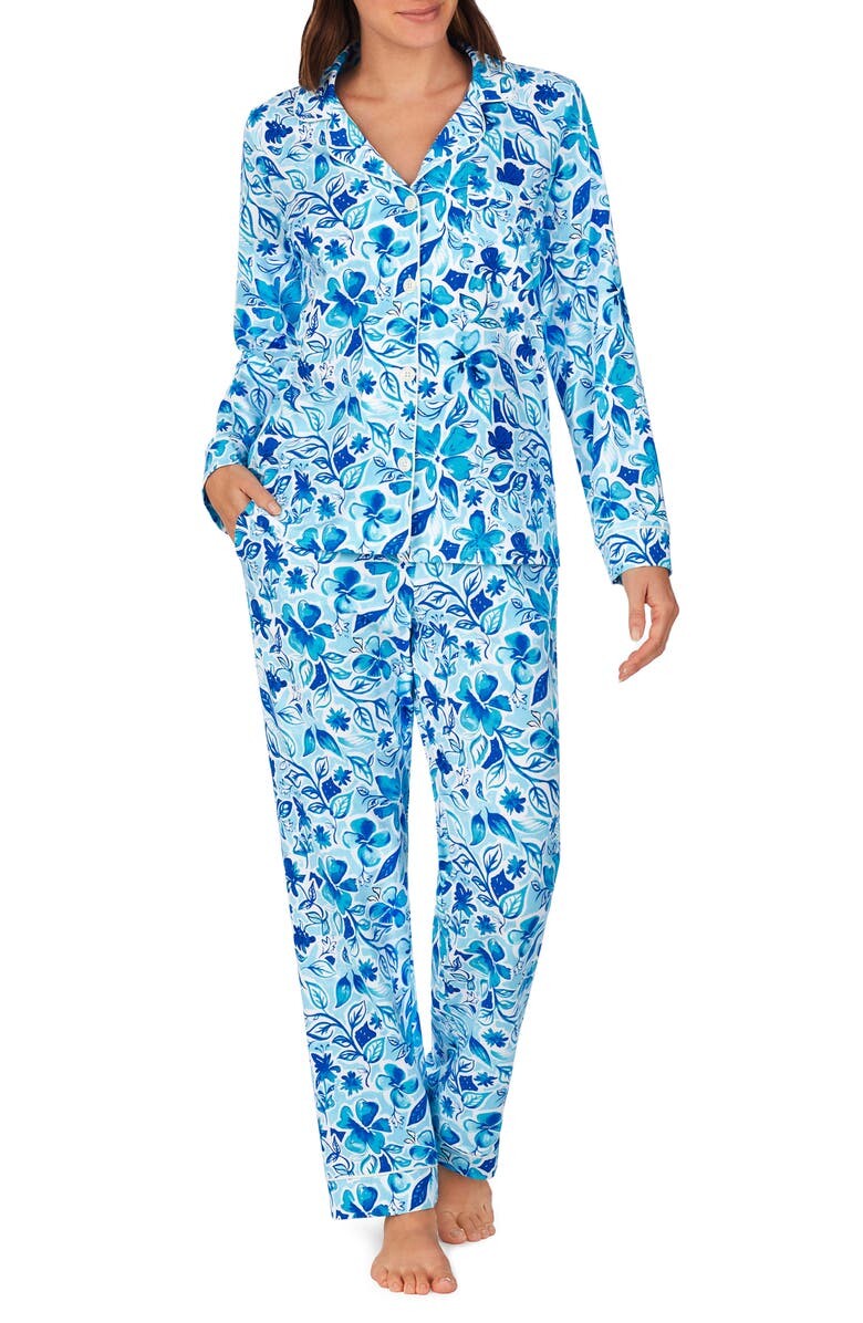 

Укороченная пижама из джерси из органического хлопка с принтом BEDHEAD PAJAMAS