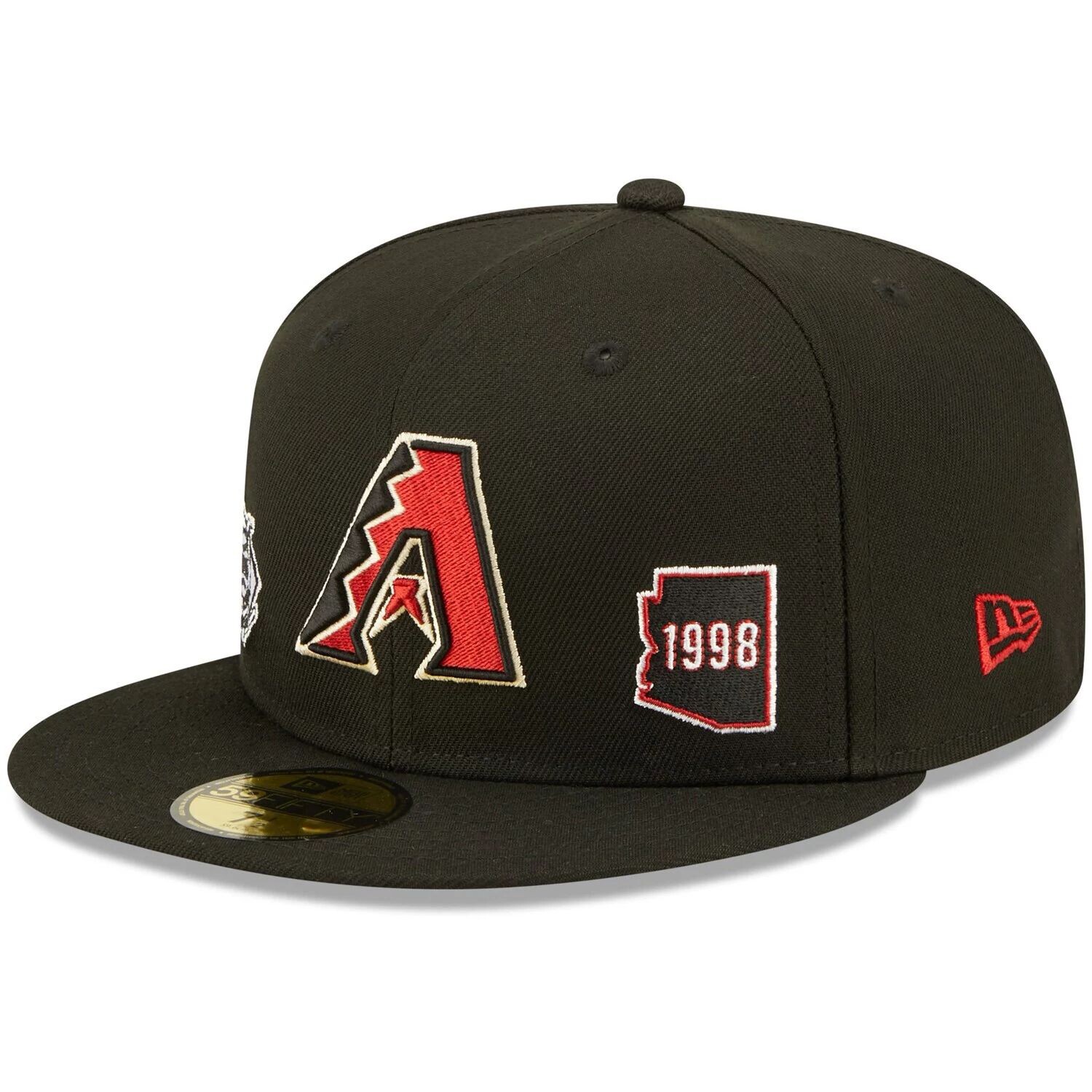 

Мужская приталенная шляпа New Era Black Arizona Diamondbacks Identity 59FIFTY