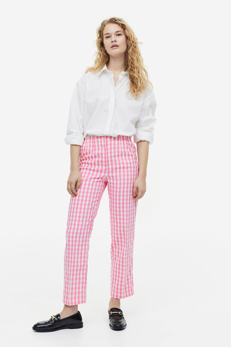 

Зауженные брюки H&M, розовый