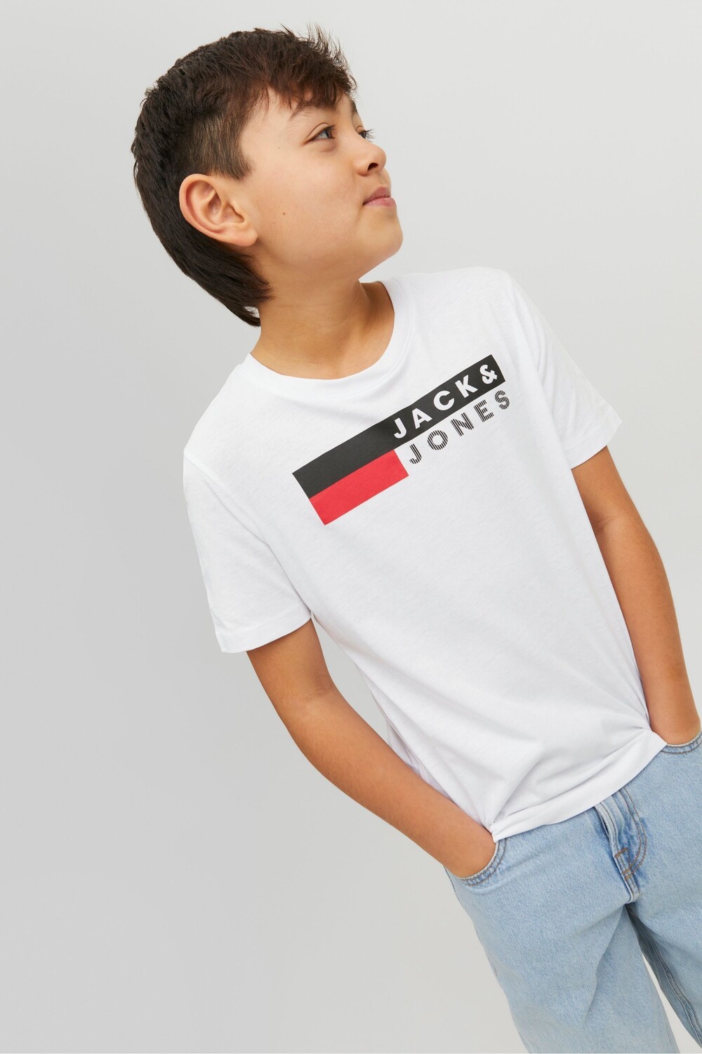 

Футболка Jack & Jones Junior с большим логотипом Jack & Jones, белый